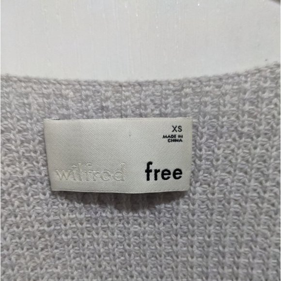 Aritzia Gray V-Neck Sweater - Picture 5 of 8